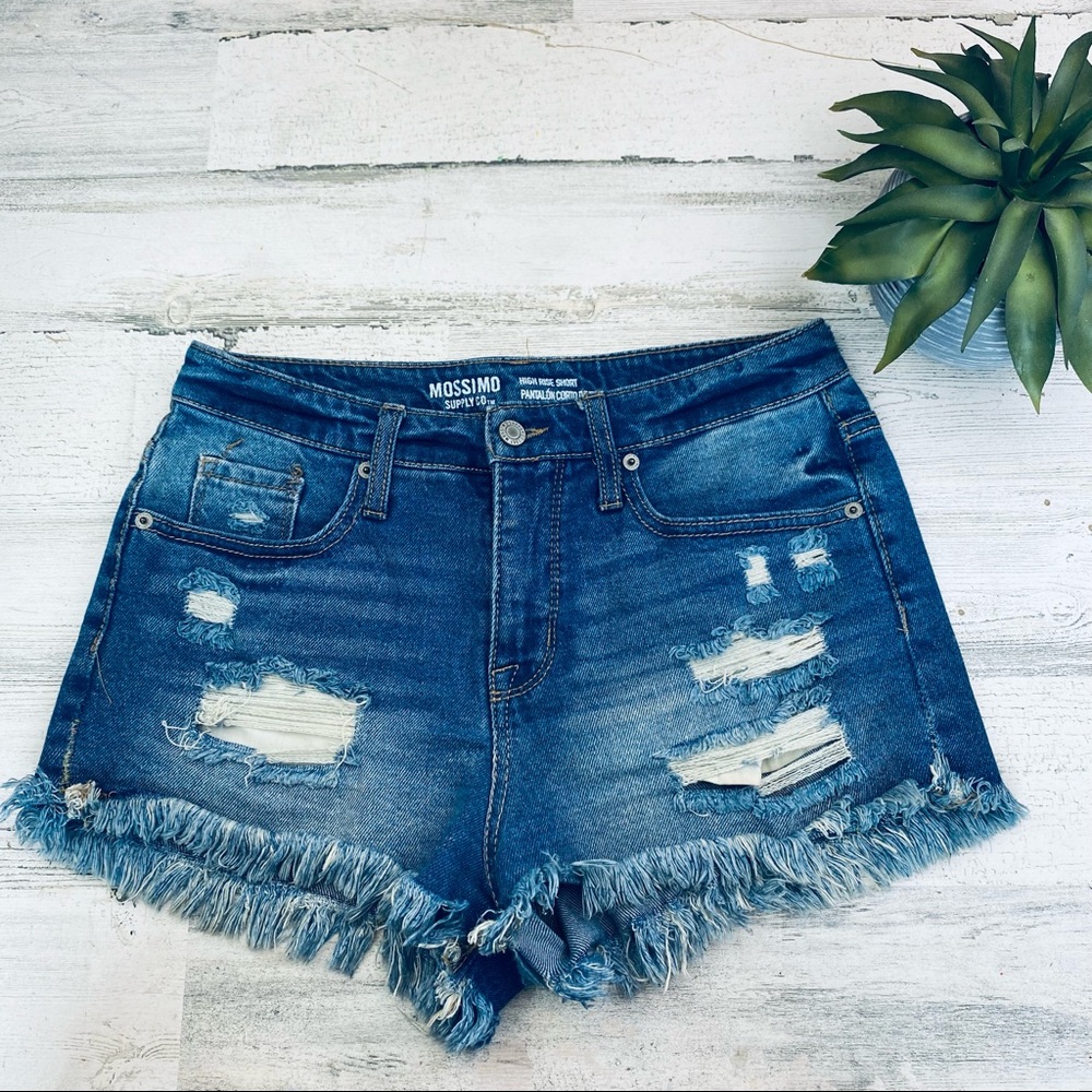 Mossimo high rise cut off shorts size 4